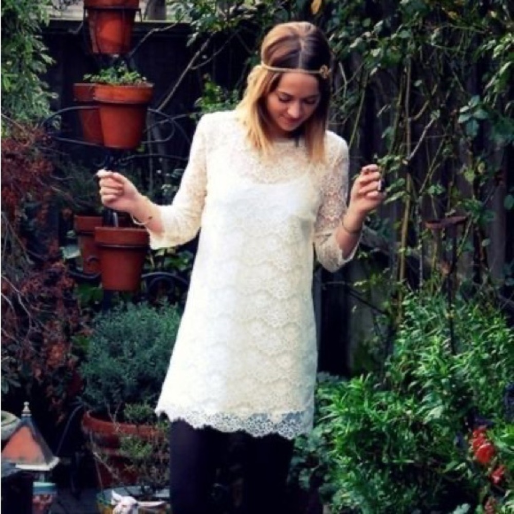 Forever 21 lace cover up beach dress